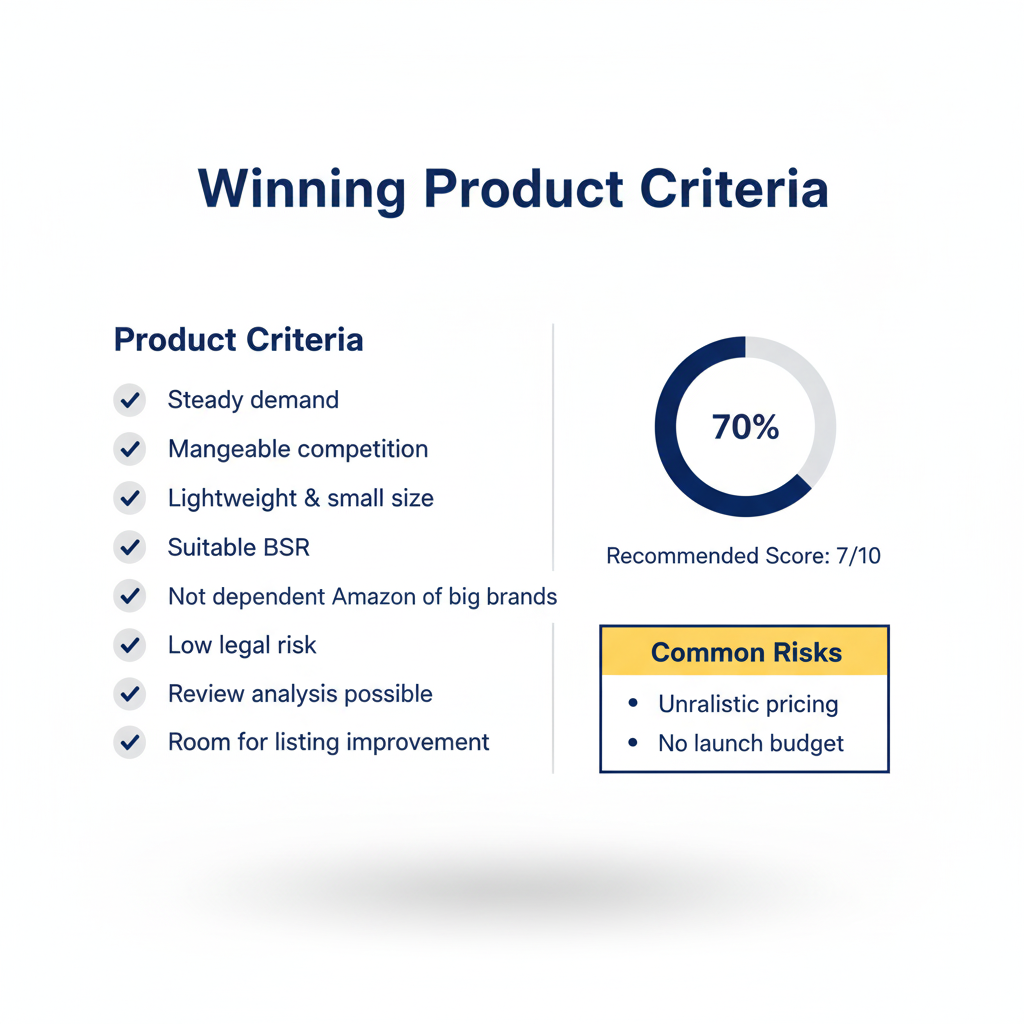معیارهای انتخاب محصول برای فروش در آمازون