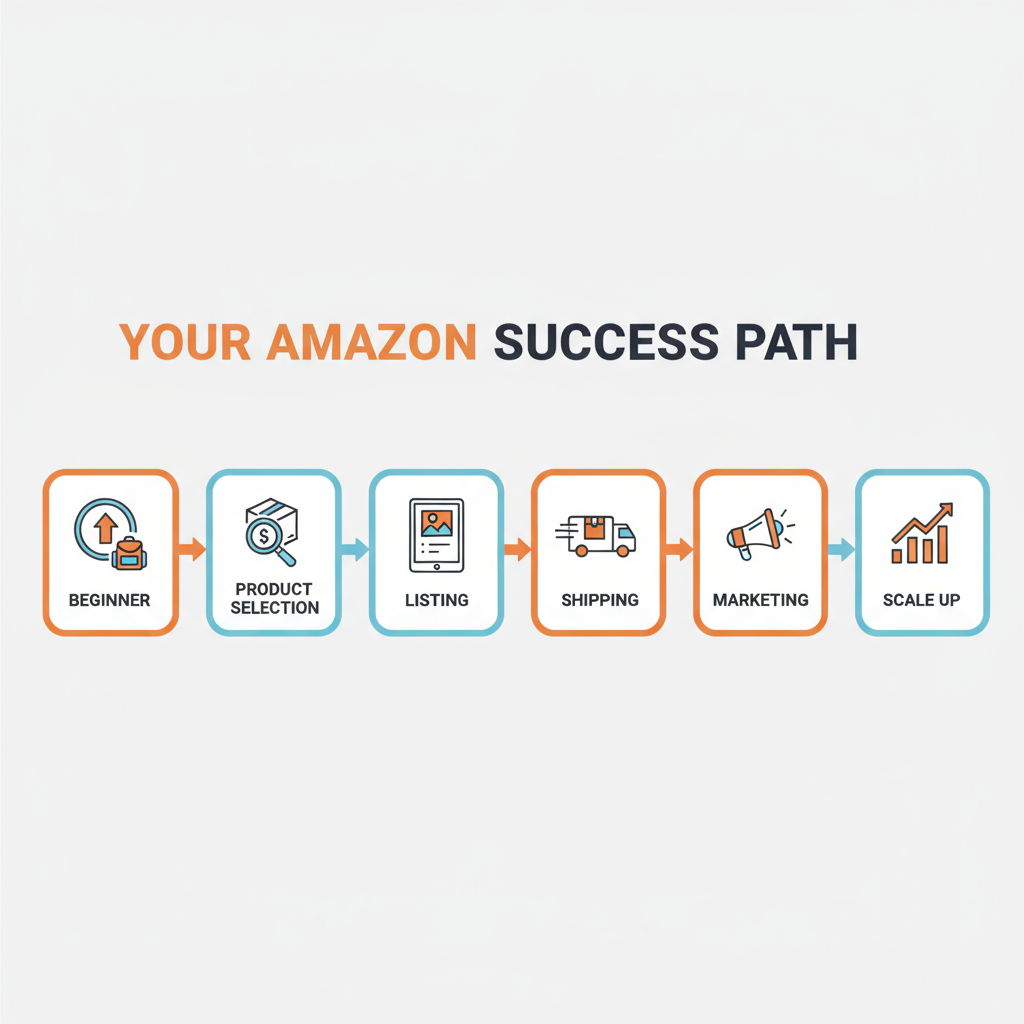 مسیر دوره جامع فروش در آمازون