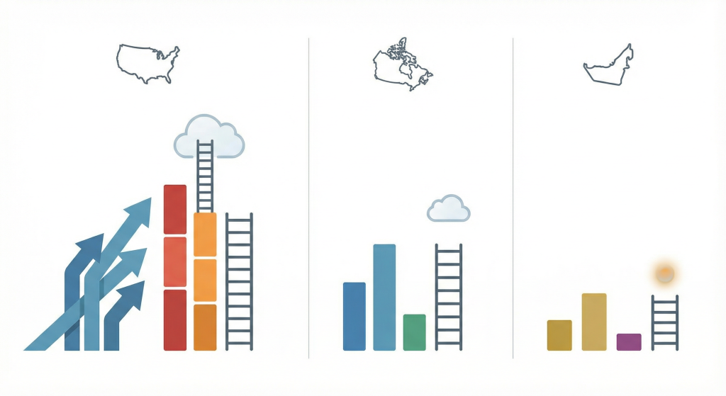 تفاوت فروش در آمازون آمریکا کانادا امارات