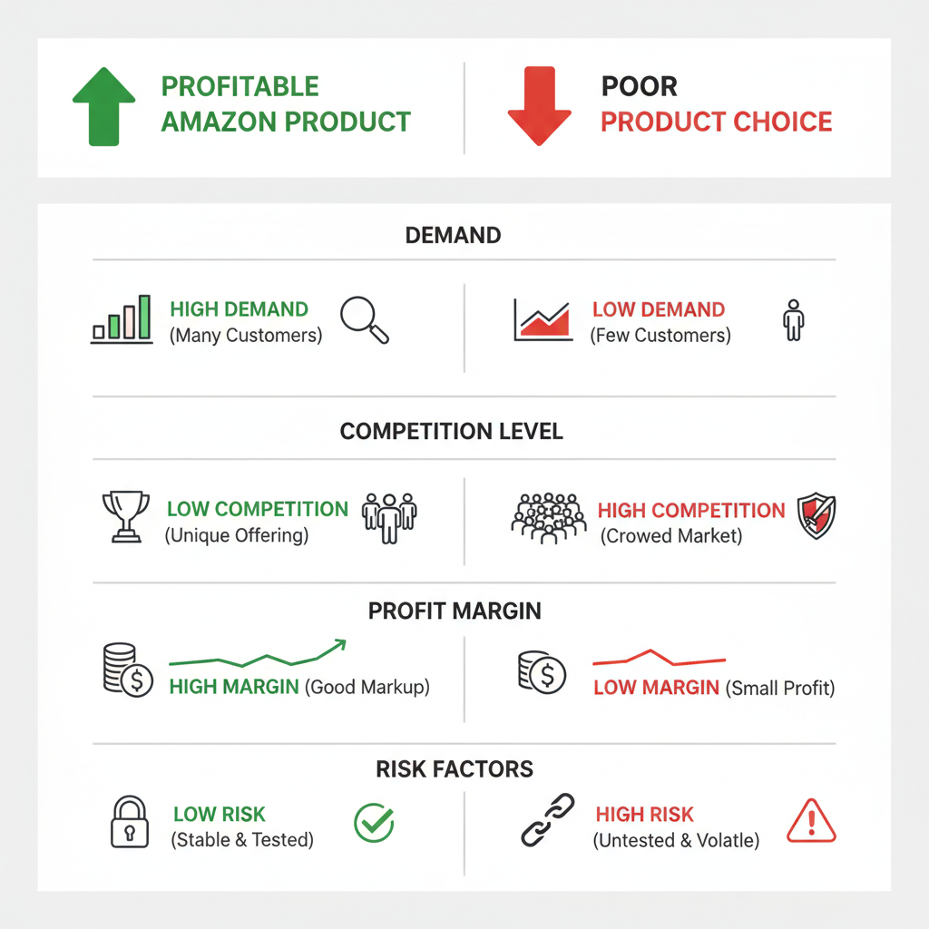 انتخاب محصول پرفروش در آمازون